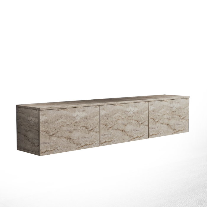 Hanah Home Soporte de TV Travertino con Estantes Hanah Home Soporte de TV Travertino con Estantes